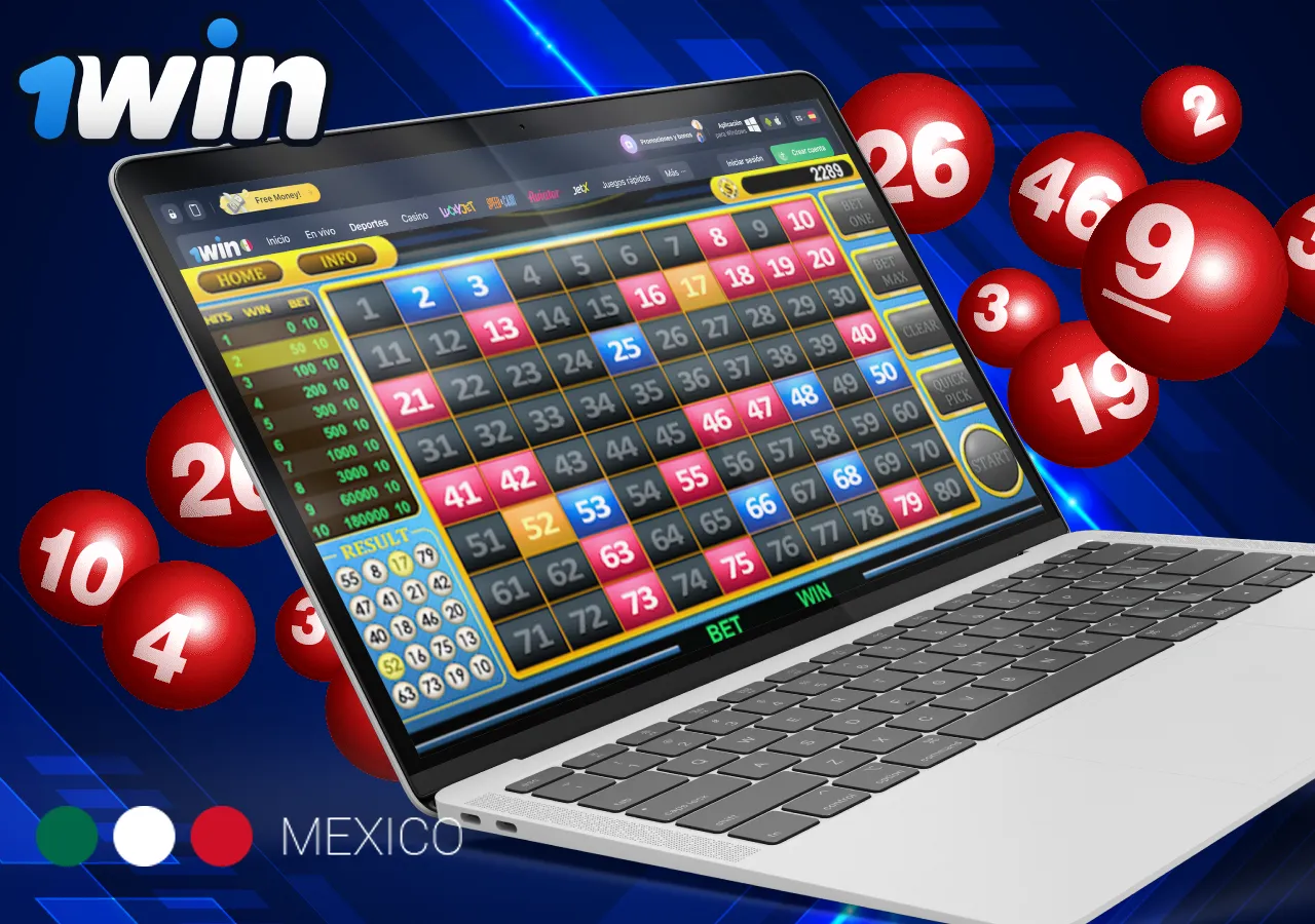 1win casinoda Keno oynayın