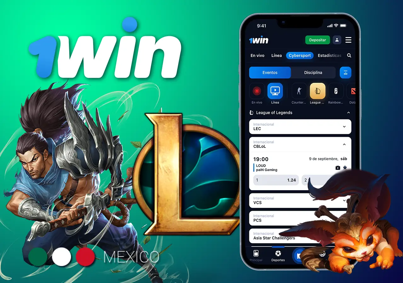 1win'de League of Legends turnuvalarında bahis yapın